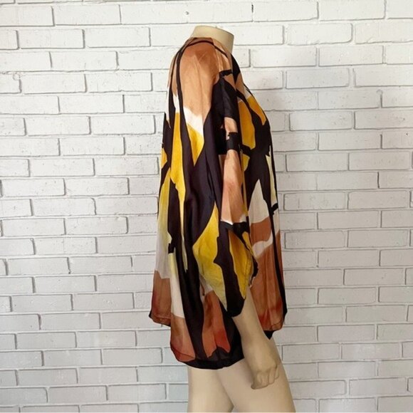 Mes Demoiselles Women’s Draped Silk Blouse - Size Small - Picture 13 of 14